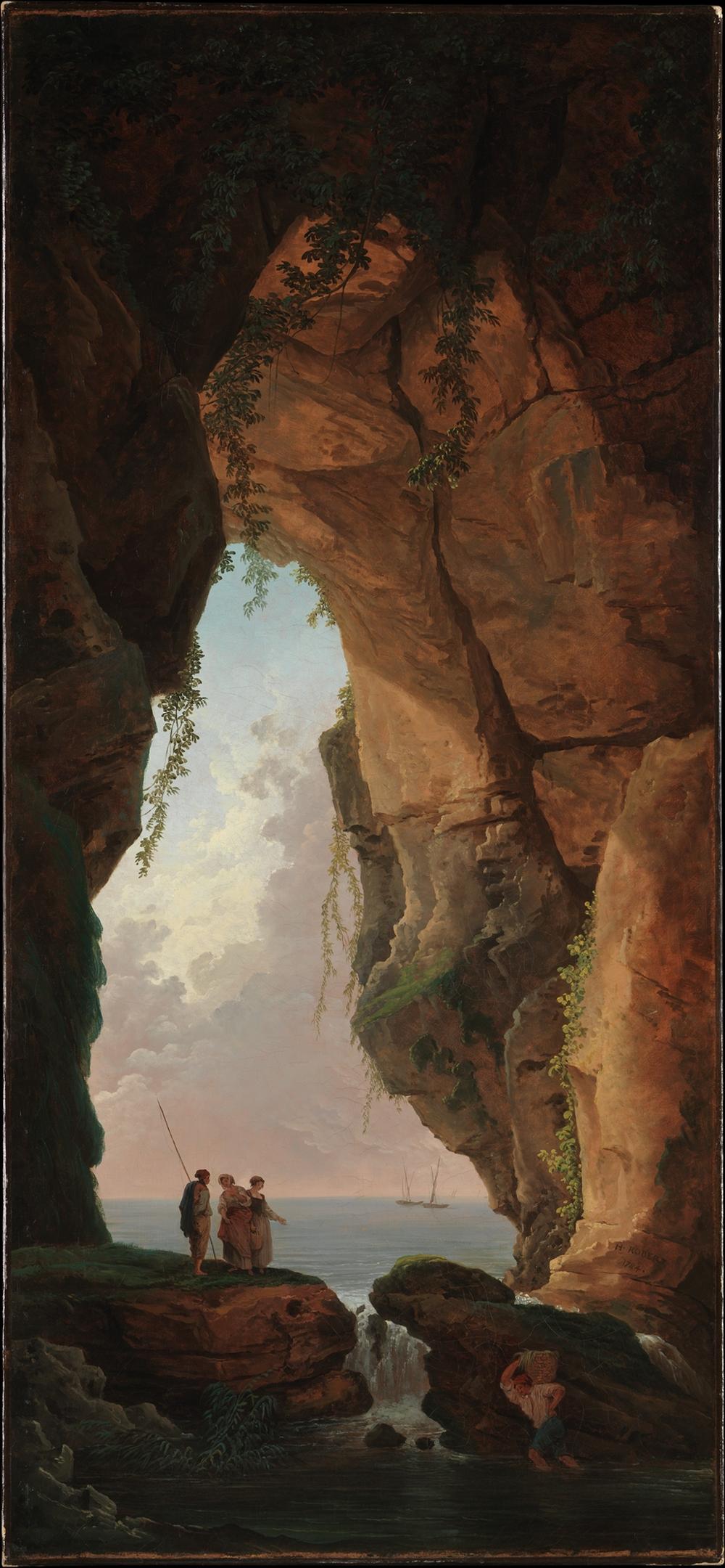 The Mouth of a Cave, 1784, Hubert Robert