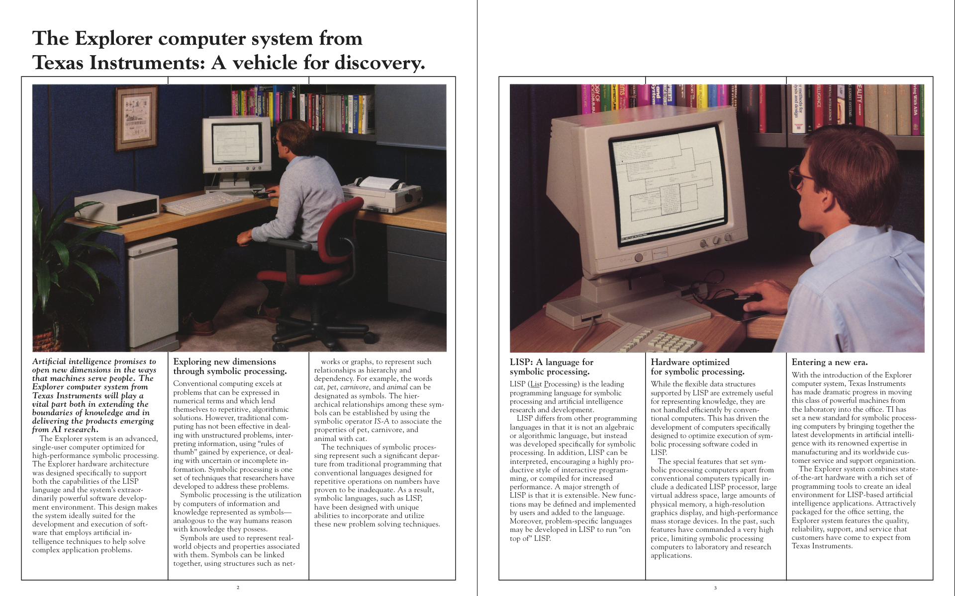 The Explorer Computer System, Page 1/2